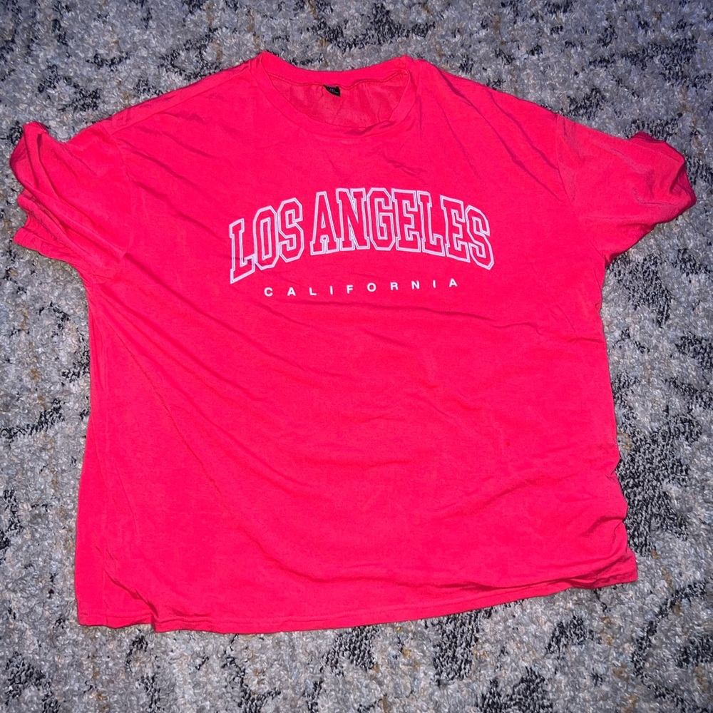 Los Angeles pink tee